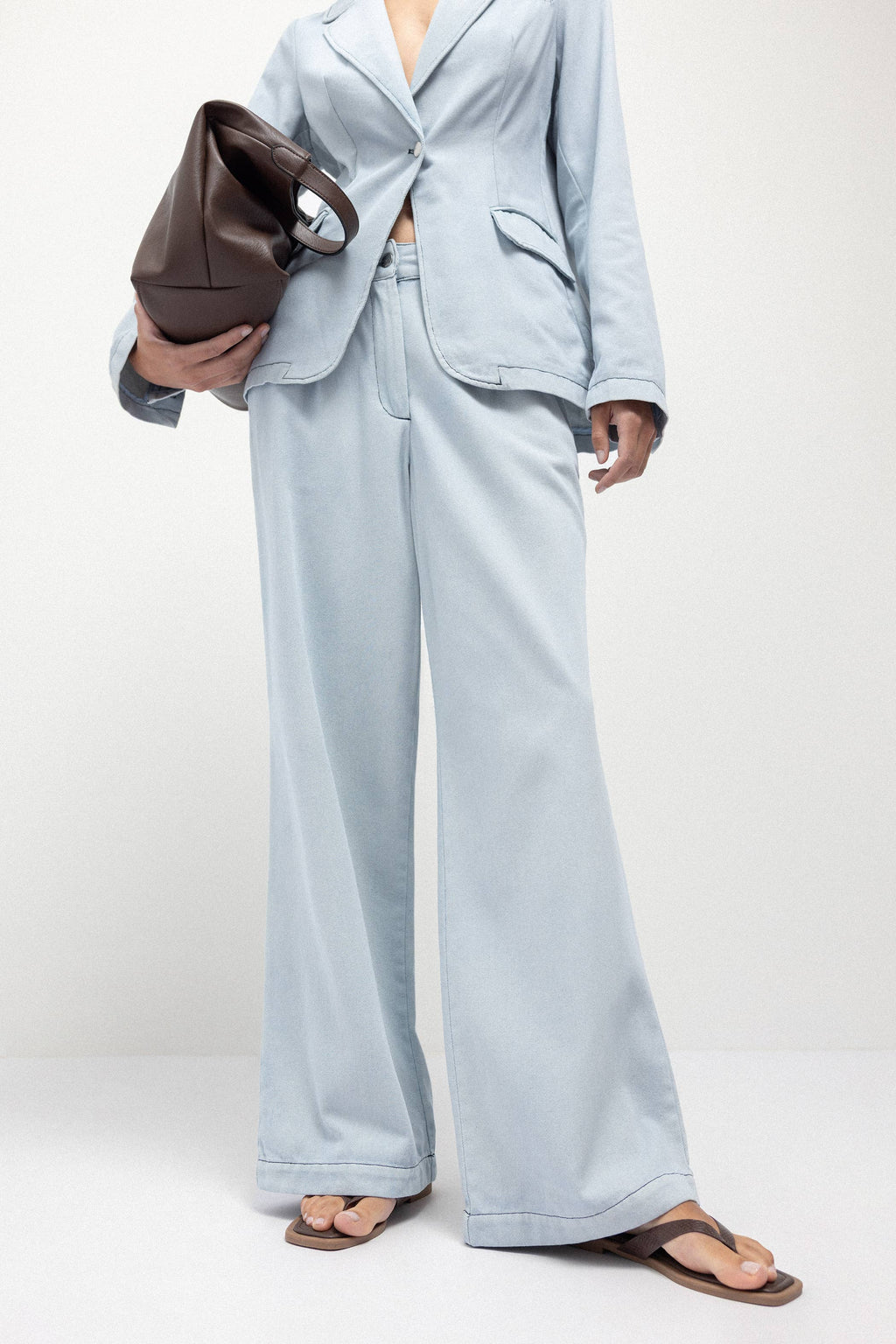 Lanidor Denim Wash-Effect Trousers