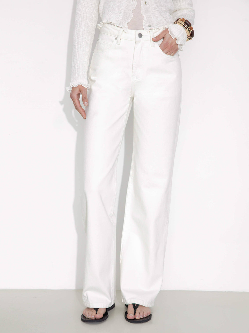 Cubic Straight-Leg Vintage Jeans