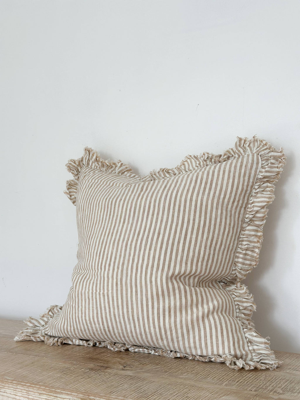 Hallie Ruffle Linen Cushion Cover