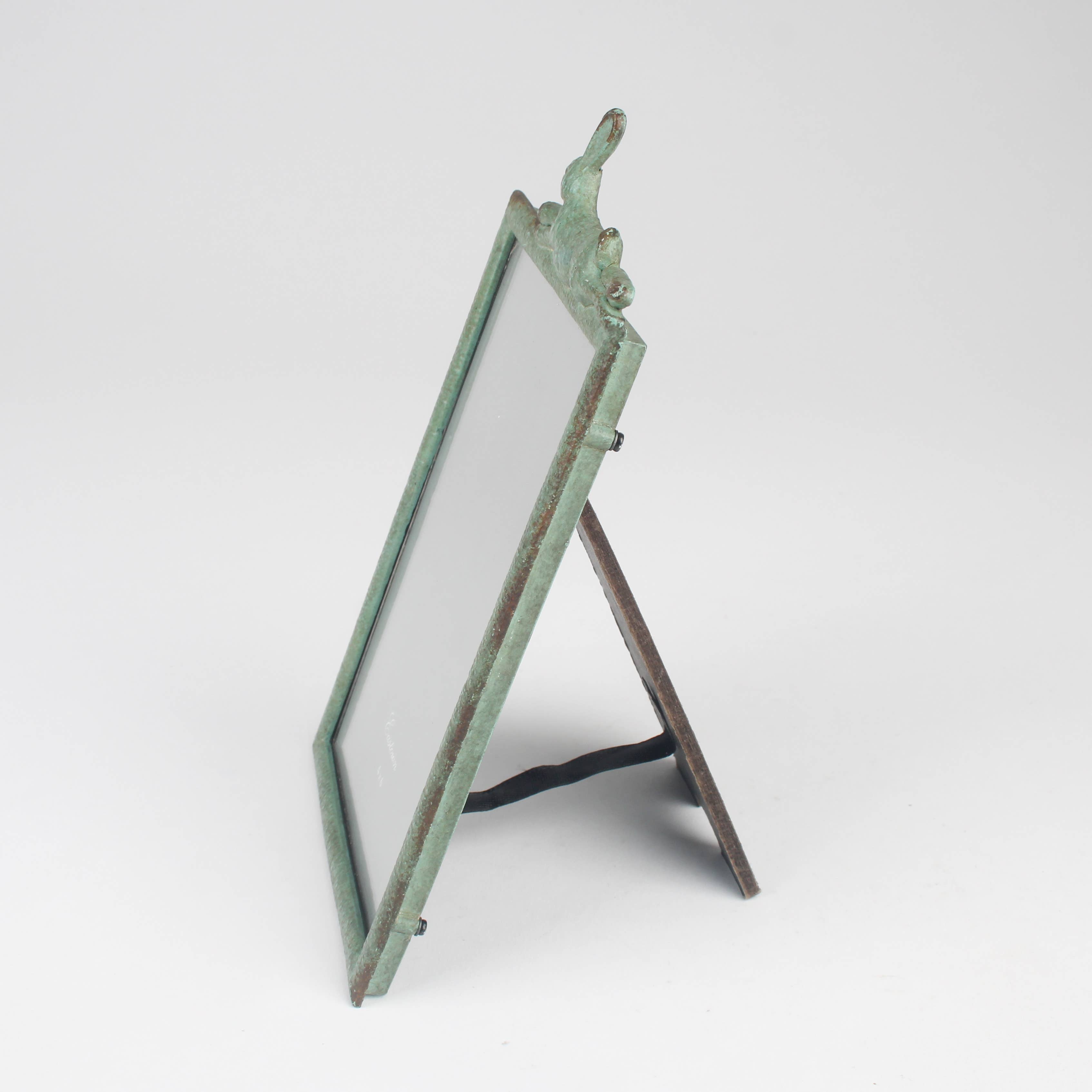 Rustic Green Rabbit Photo Frame – 4 x 6”