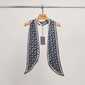 Cécile Wang Small logo print scarf with satin finish