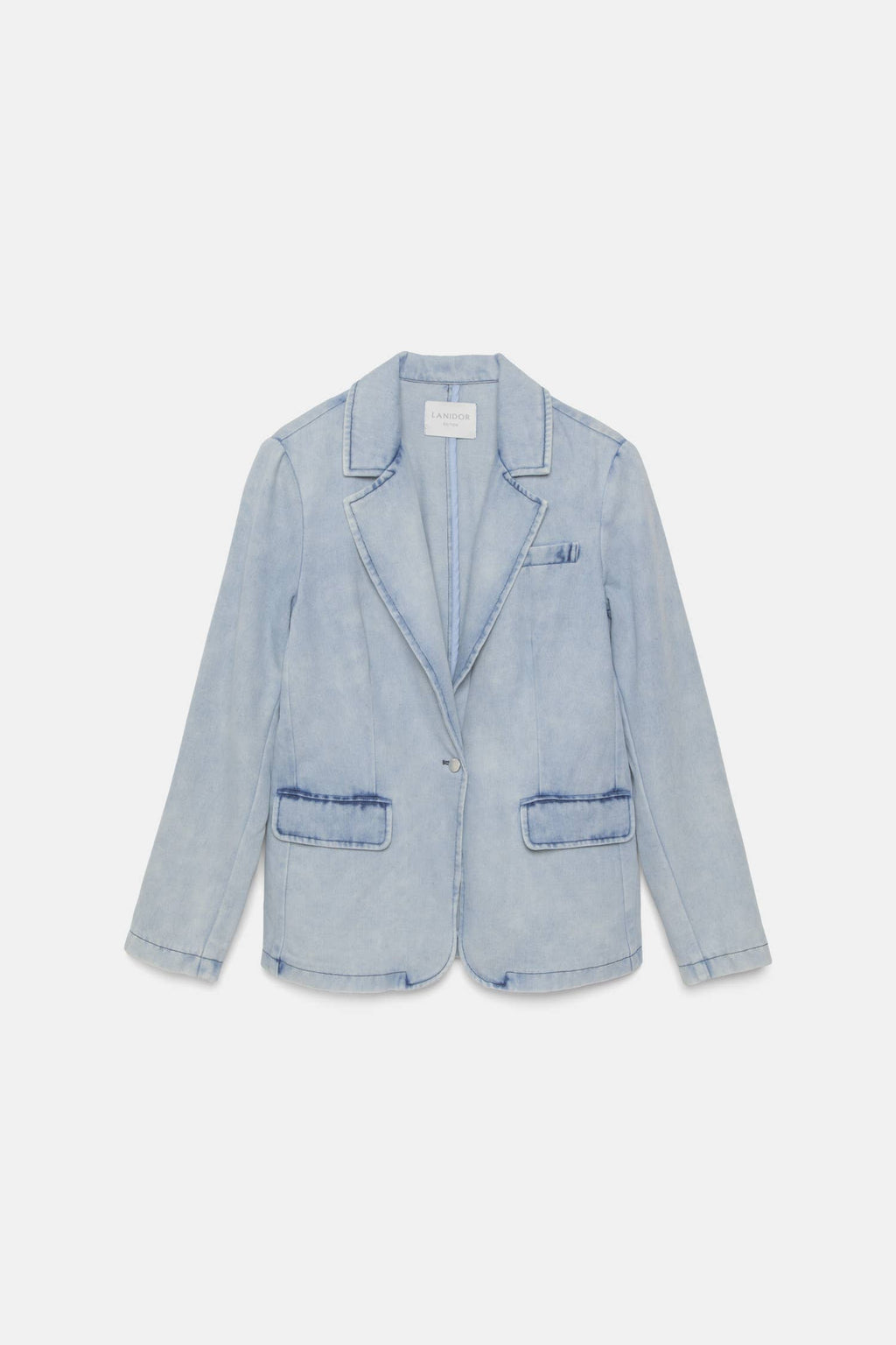 Lanidor Denim Wash-Effect Blazer