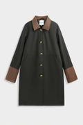 Oversized waterproof jacket with collar