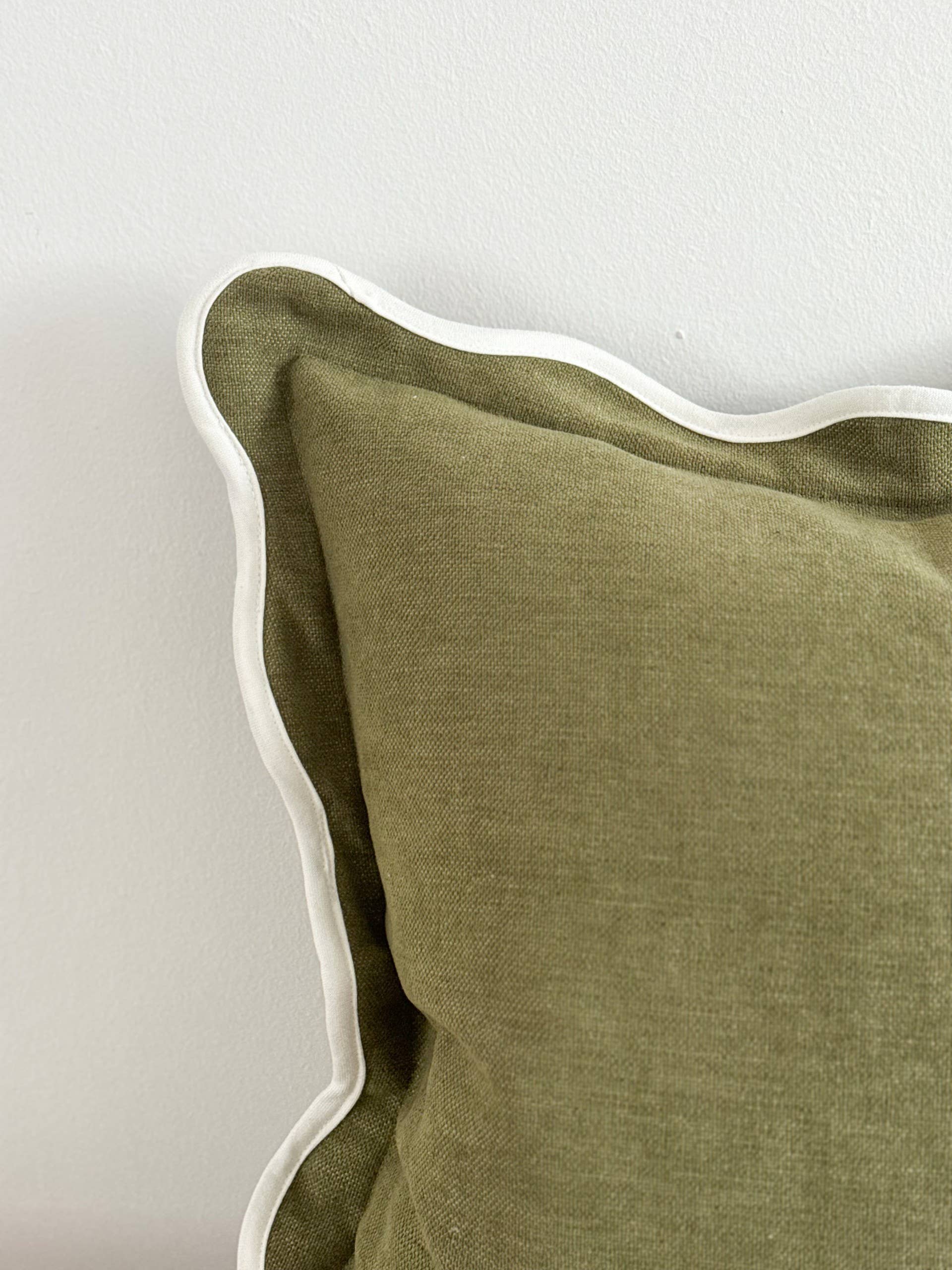 Chloe Olive Scalloped 45x45