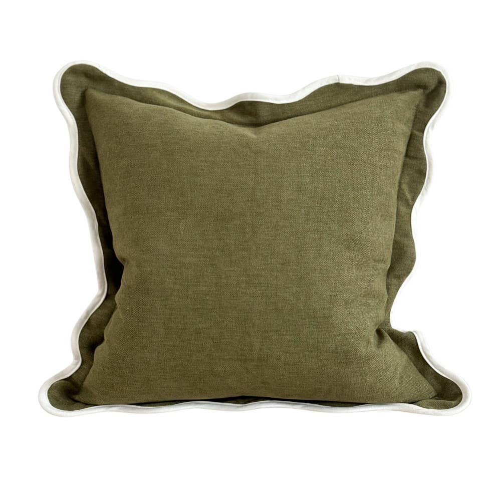 Chloe Olive Scalloped 45x45