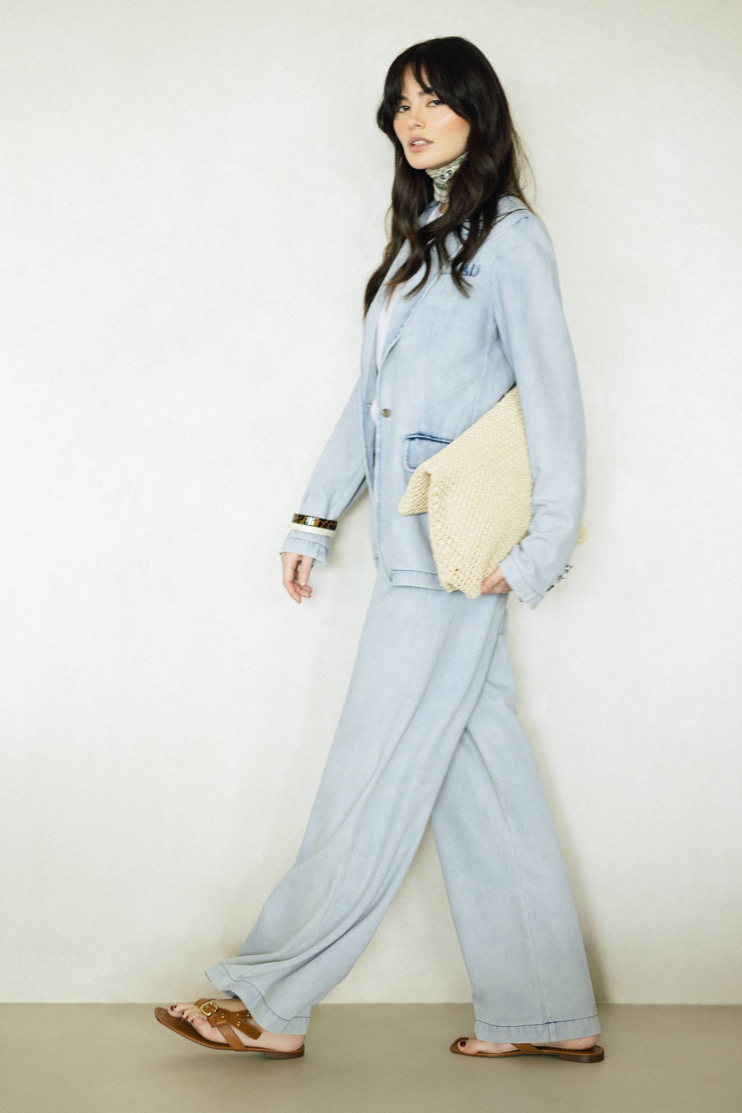 Lanidor Denim Wash-Effect Trousers