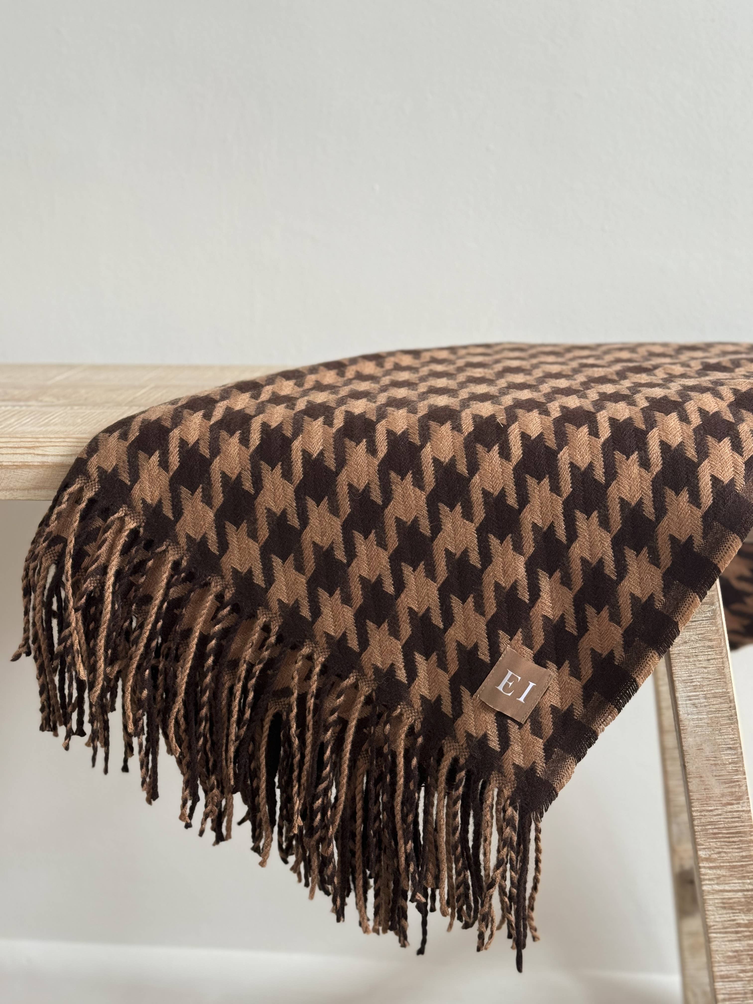 Brown & Rust Throw 170 x 120