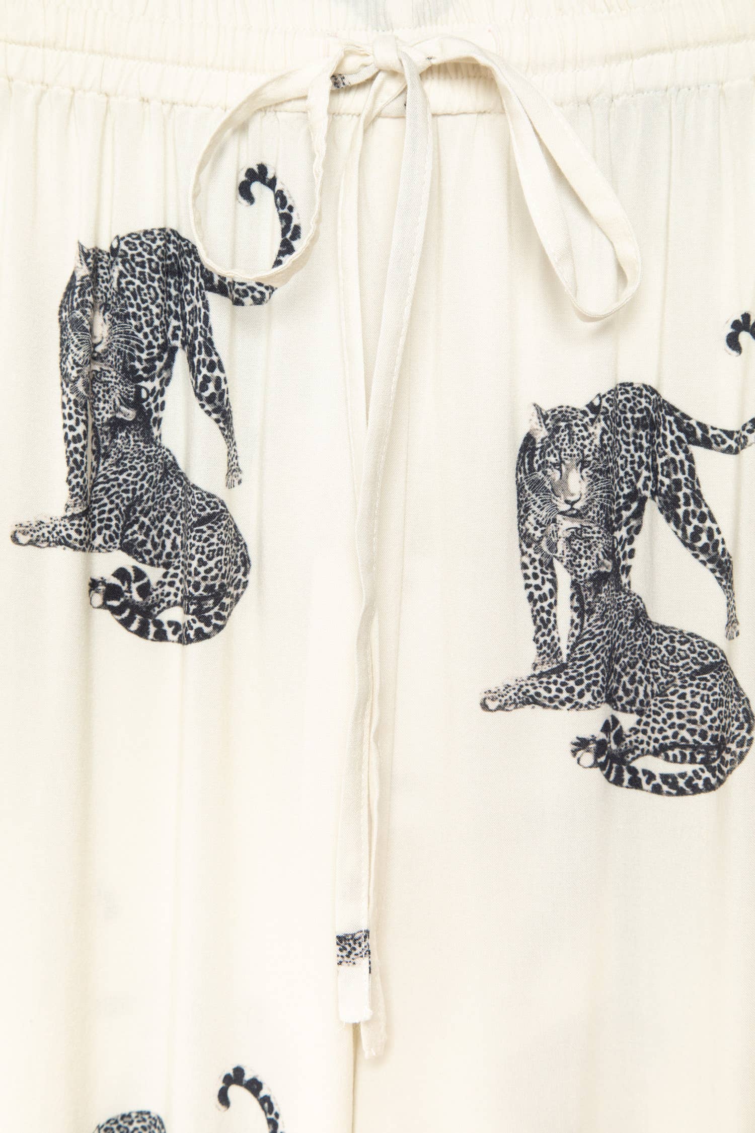 Lanidor Wide-Leg Animal Print Trousers