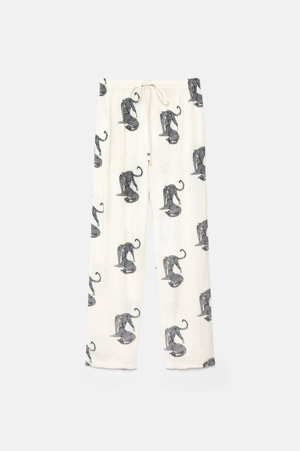 Lanidor Wide-Leg Animal Print Trousers