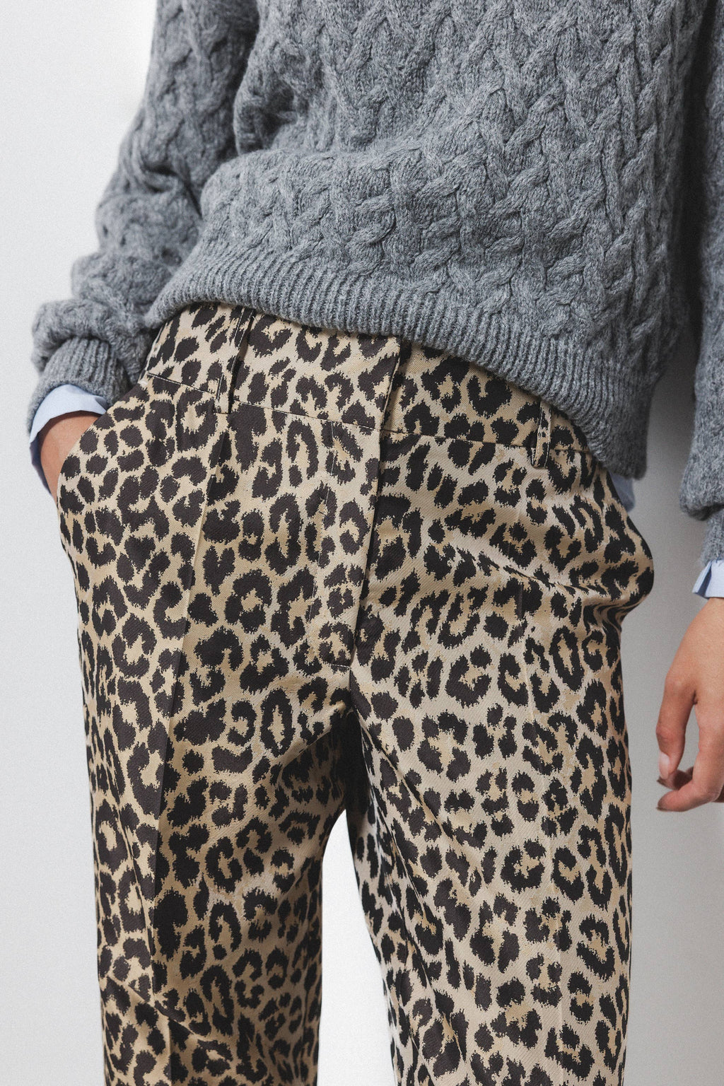 Lanidor Animal-Print Trousers