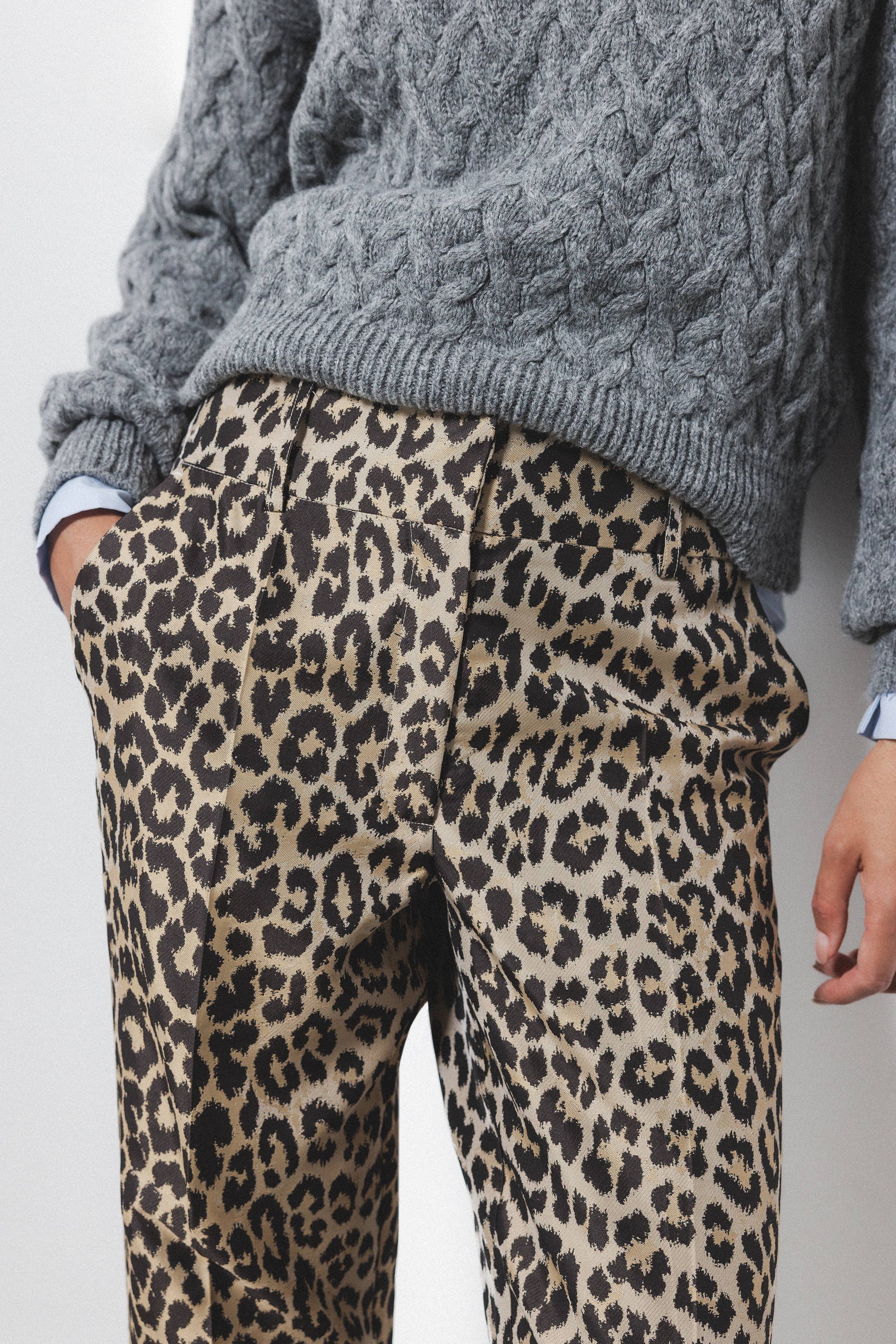 Lanidor Animal-Print Trousers