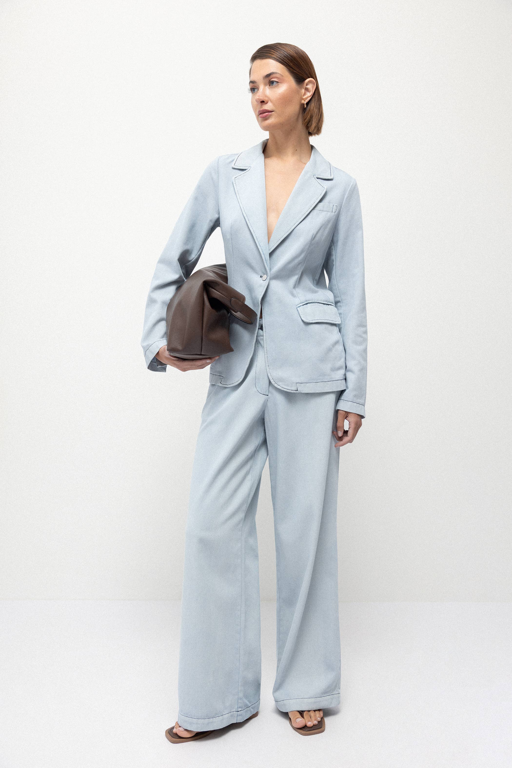 Lanidor Denim Wash-Effect Trousers