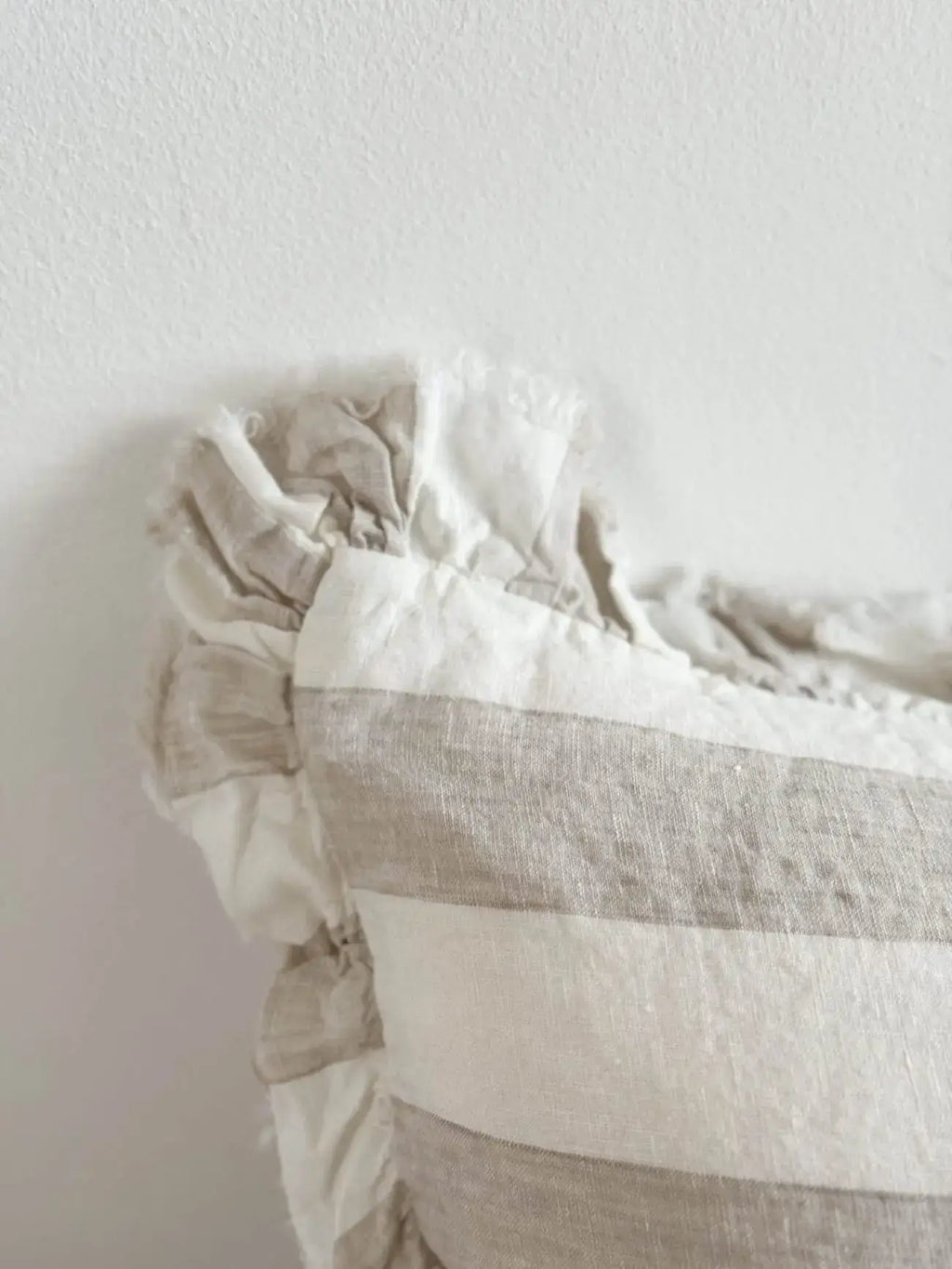 Hallie Ruffled Linen Cushion Cover