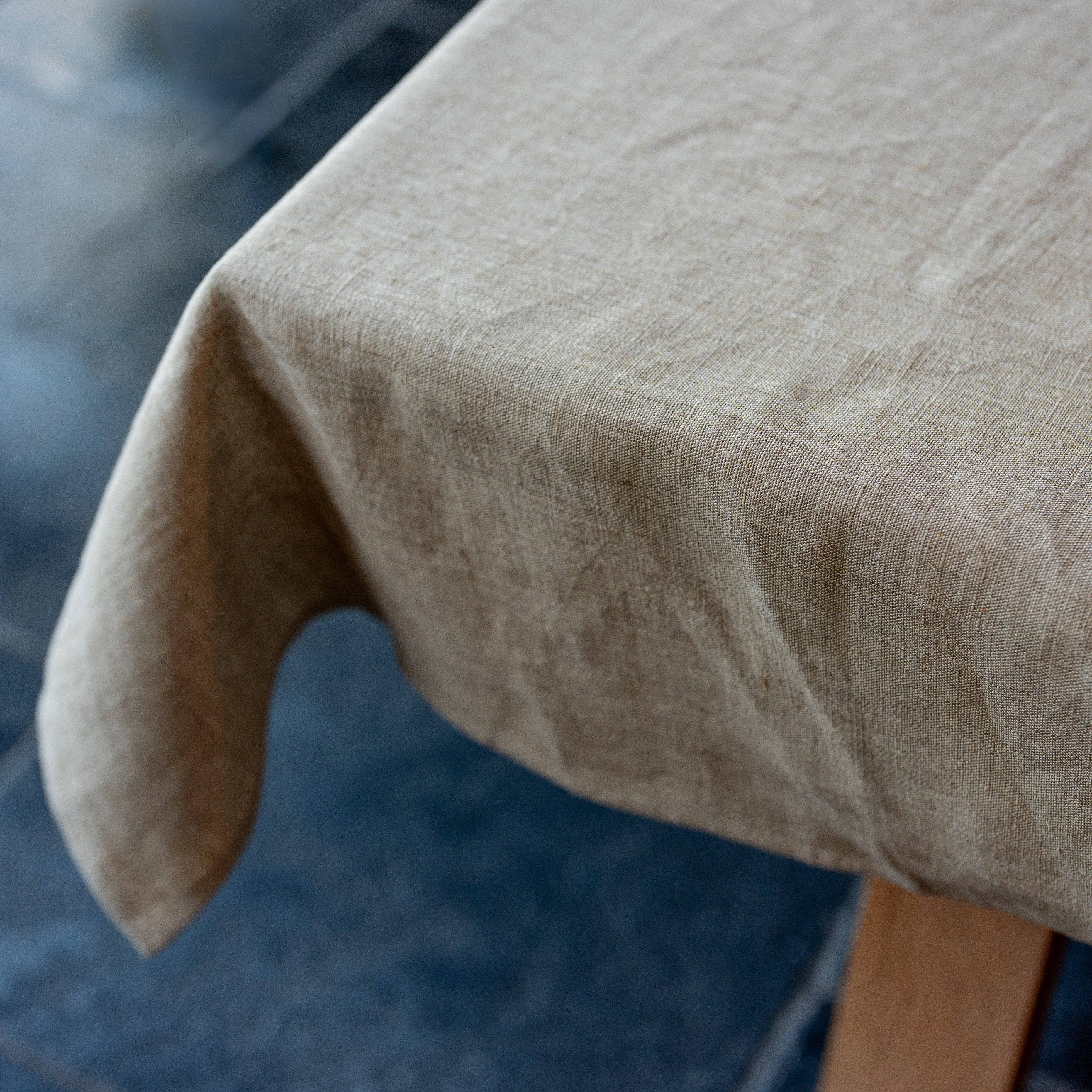 Westley Plain Linen Tablecloth