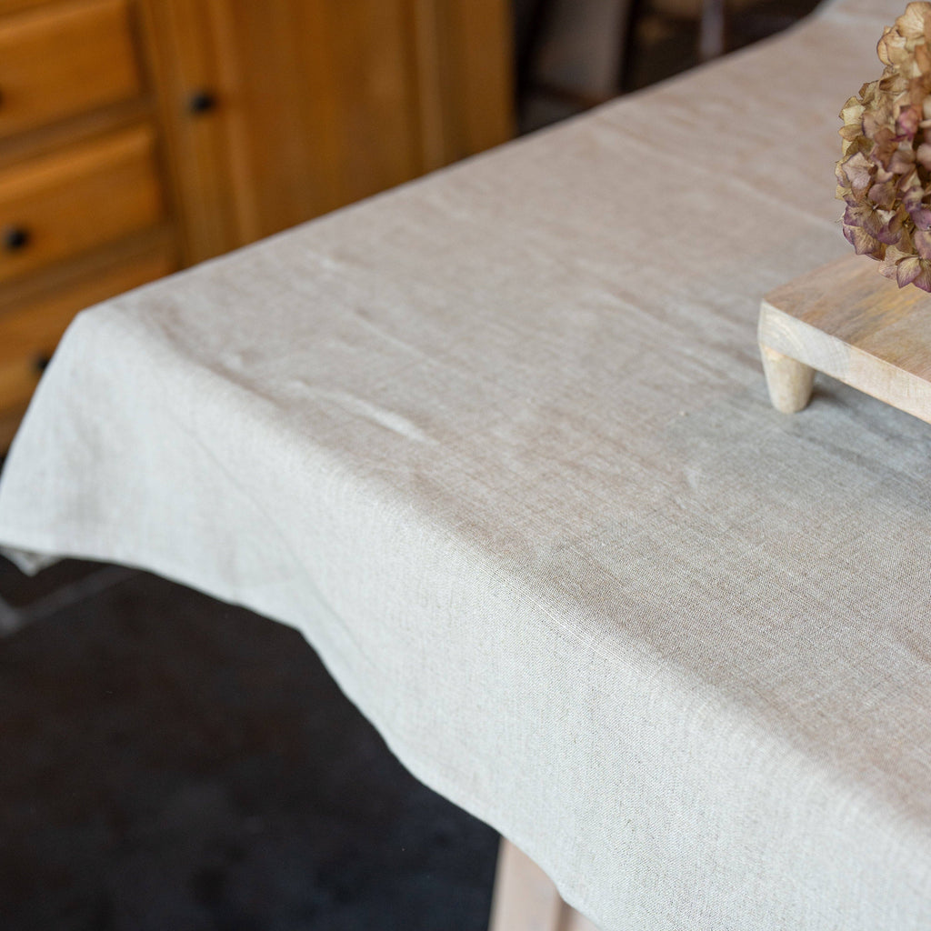Westley Plain Linen Tablecloth