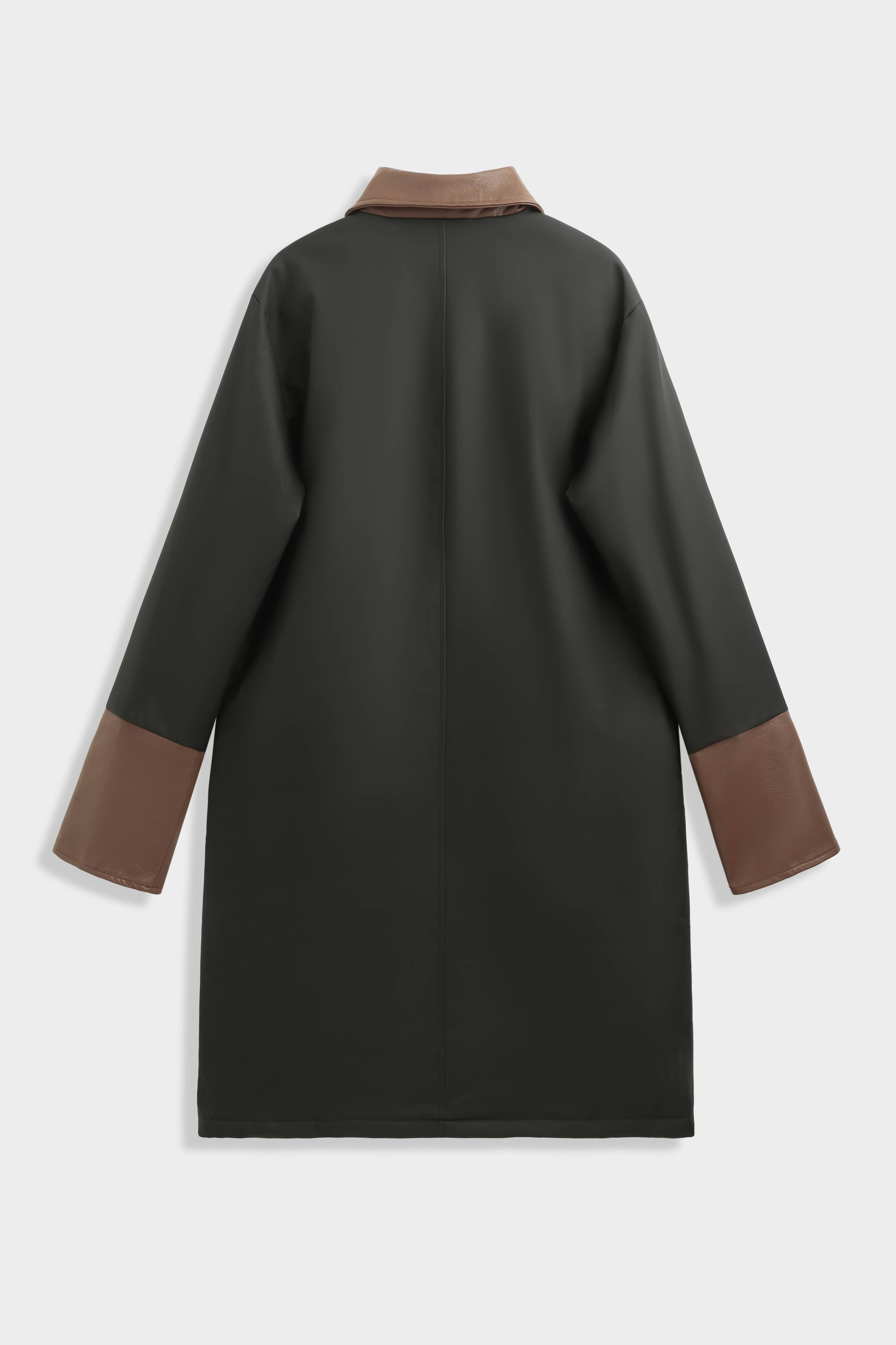 Oversized waterproof jacket with collar