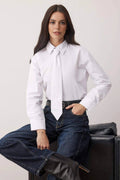 Shirt with Tie Detail