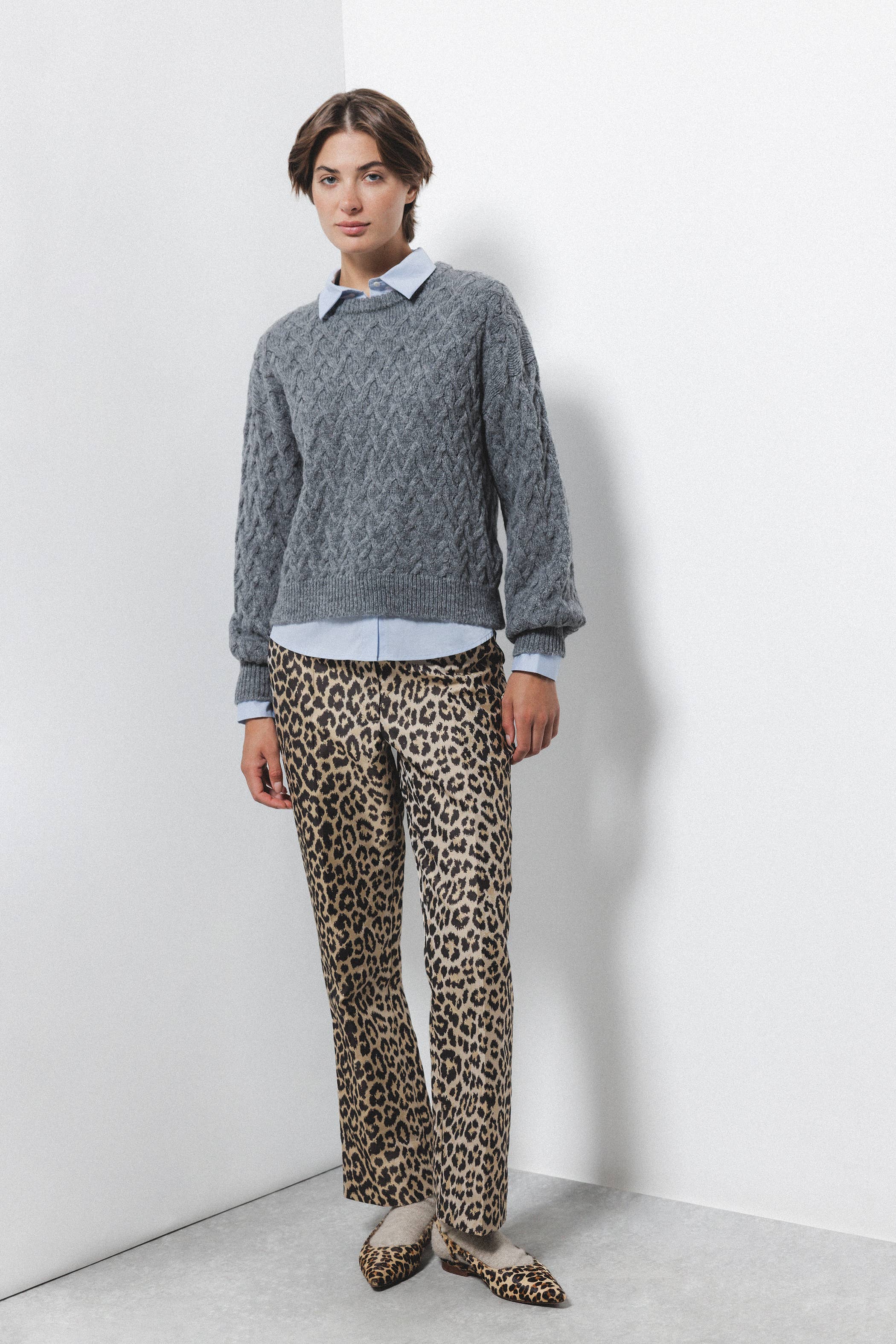 Lanidor Animal-Print Trousers